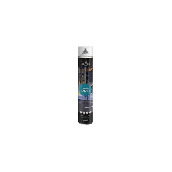 Sprayfärg - SOPPEC - TRACING PRO - Vit RAL 9016 - 750 ml - Satin