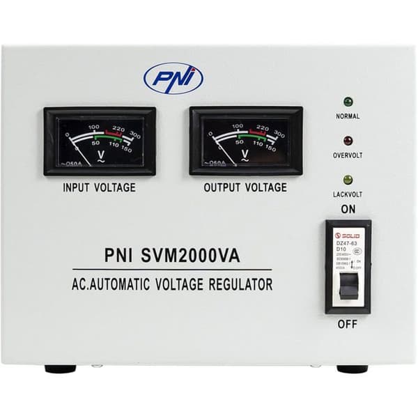 Spänningsstabilisator - PNI - SVM2000VA - 1600W - Servomotor - 230V