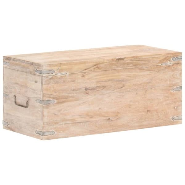 vidaXL Förvaringslåda 90x40x40 cm Solid akaciaträ