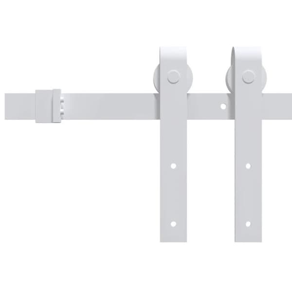 vidaXL Sliding Door Hardware Kit 183 cm Stål Vit 151707