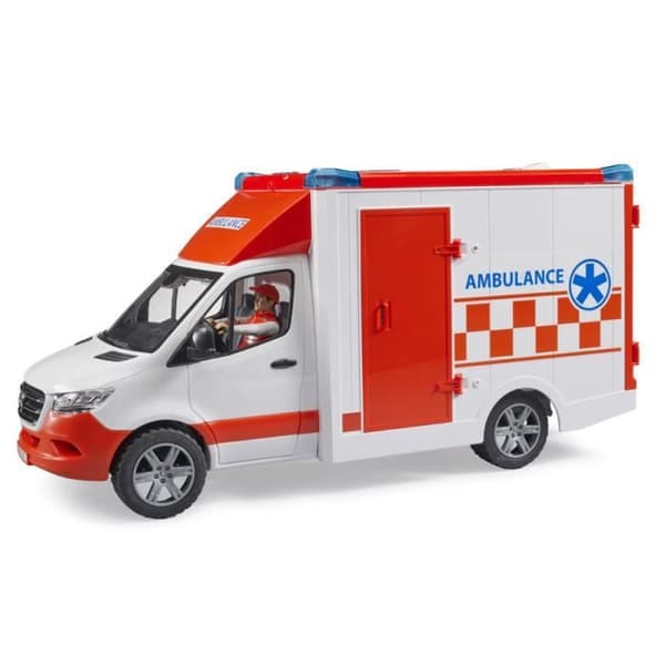 MB Sprinter ambulans med förare och ljud- och ljusmodul - Bruder - 02676