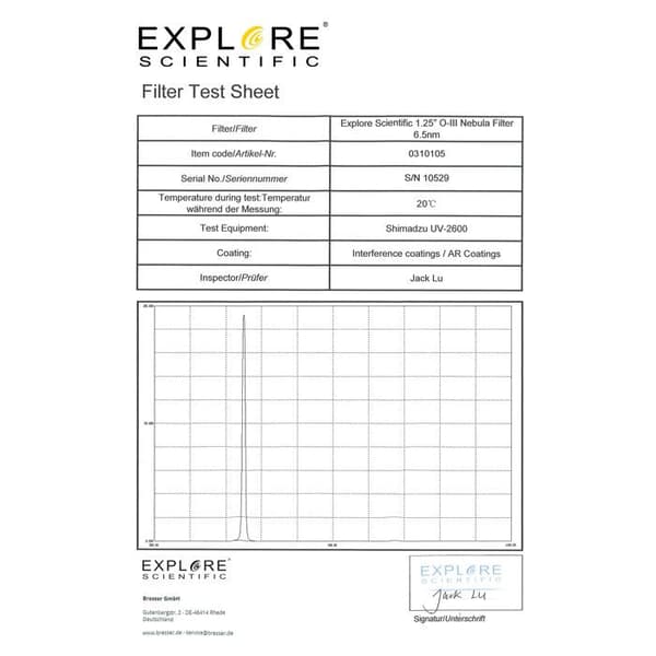 EXPLORE SCIENTIFIC 1,25" O-III