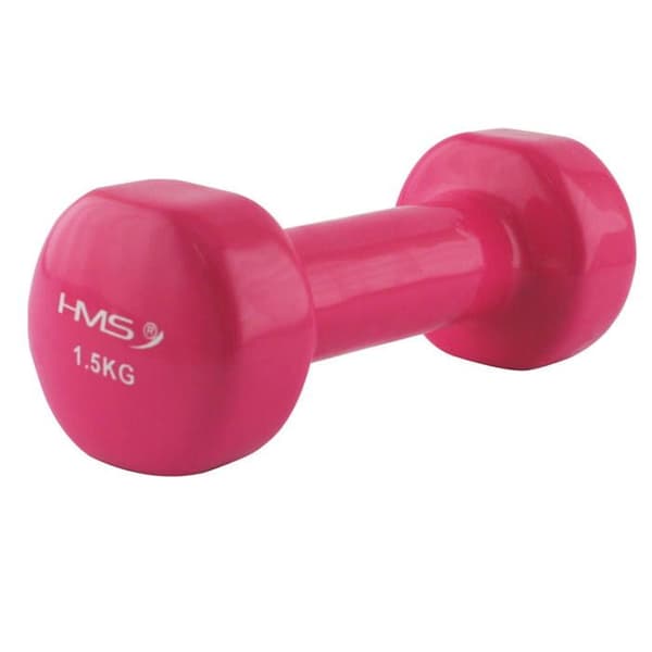Vinylhantel - HMS - 17023 - 5 kg - Svart - Ergonomisk