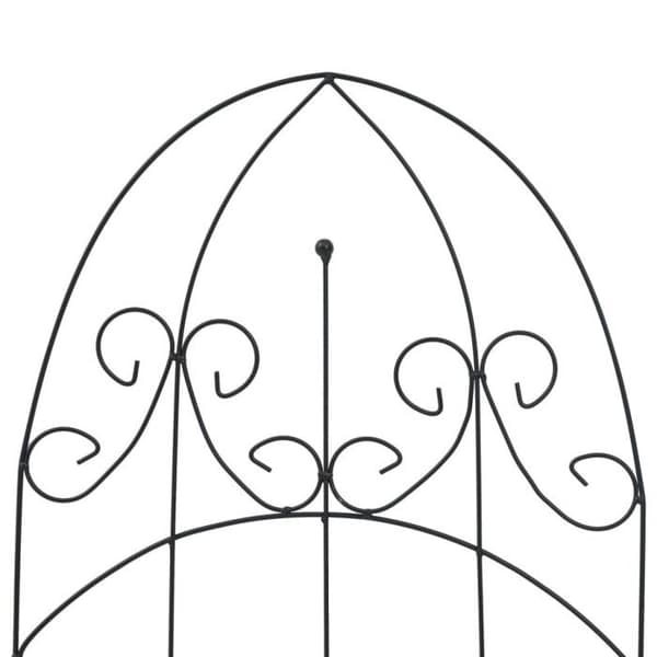 Stöd för klätterväxter - VIDAXL - Järn - Svart - 40x100 cm