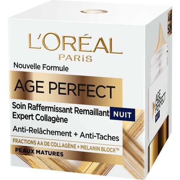 Nattkräm Age Perfect Ny Formel L'OREAL PARIS - Mogen hud - 50 ml