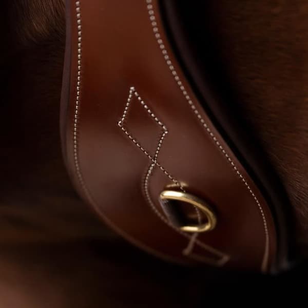HV Polo Legacy ridhaklappsrem - brun - 115 cm