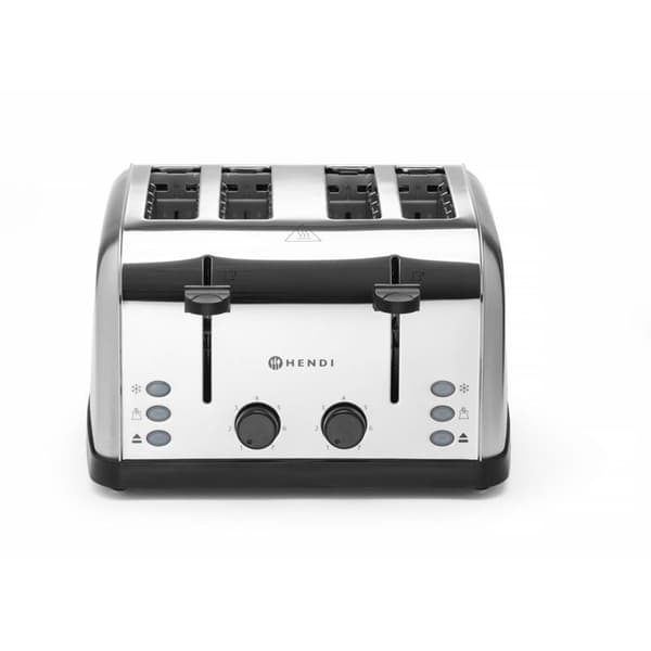 Brödrost 4 skivor, 240V/1500W, 295x335x(H)180mm - Hendi