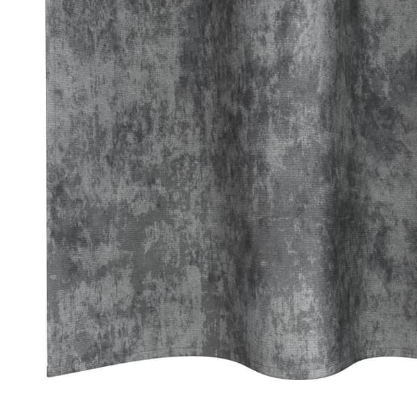 2-pack sammetsgardiner med öglor Grå 175x140 cm