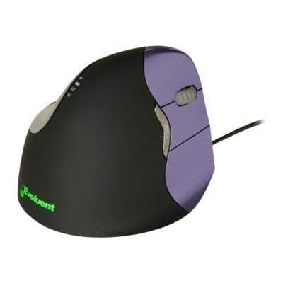 Evoluent VerticalMouse 4 Liten vertikal mus - Laser - 6 knappar - trådbunden - HYPERTEC