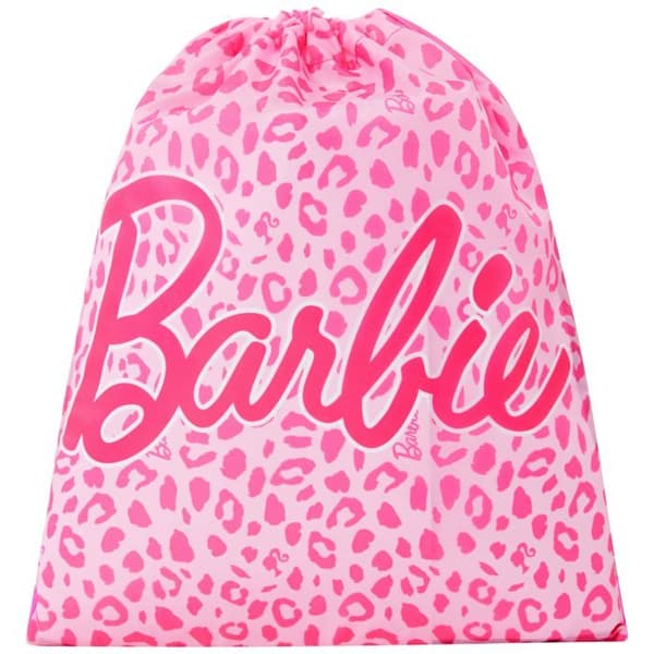 Barbie barn ryggsäck rosa - tote bag 39×32 cm, leopardmönster, 100% polyester