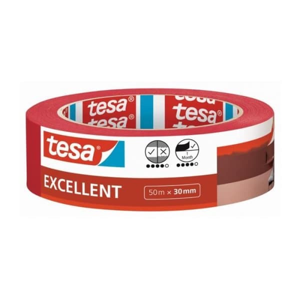 TESA - EXCELLENT 50M TESA maskeringstejp - bredd: 30 MM Bredd: 30 MM