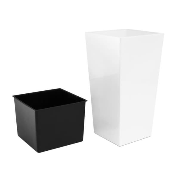 Blomkruka 7,2L Urbi Square DURS170-S449 vit