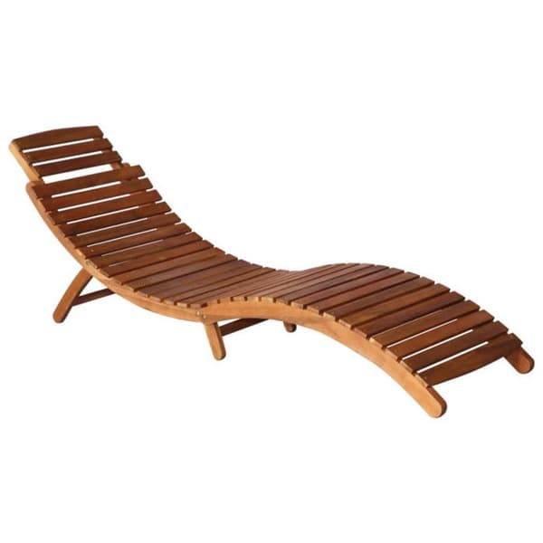 vidaXL Solstol med bord Solid Acacia Wood Brown