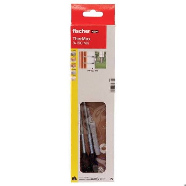 Fäste system - FISCHER - THERMAX - 8/160 M6 - Termisk isolering - Nylon