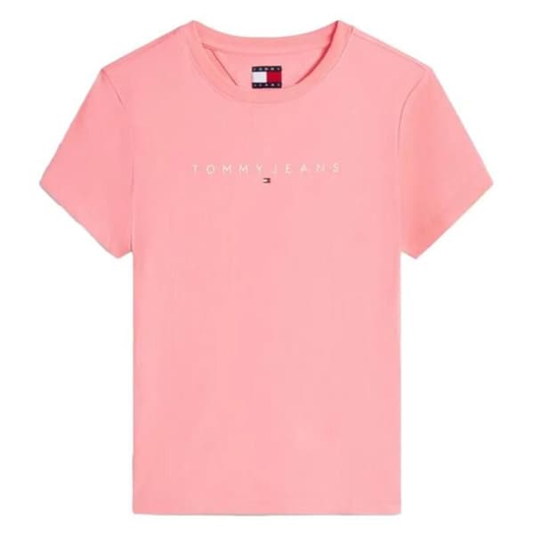 T-shirt Rosa Dam Tommy Hilfiger Linearp
