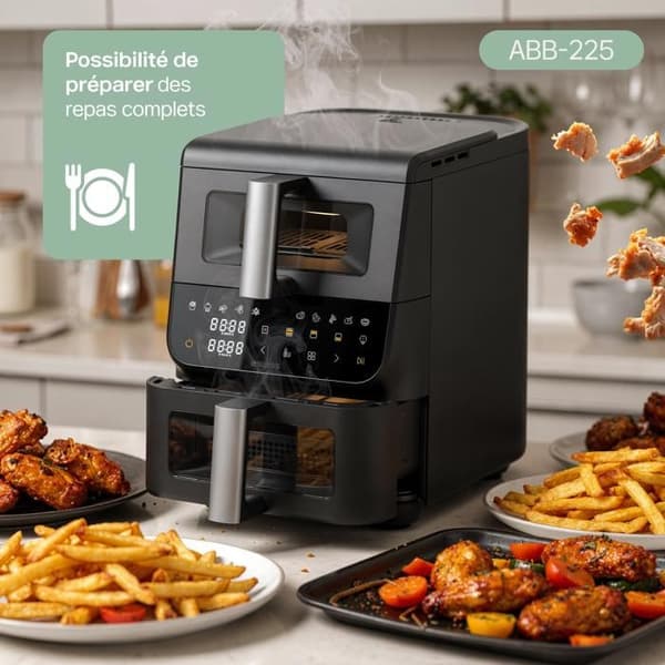 Fritös Utan Olja - 4SWISS - ABB-225 - 10L - 1700W - 12 Program