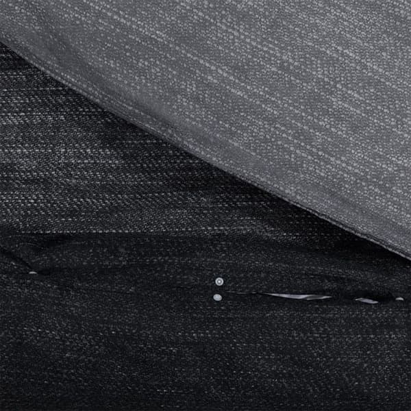vidaXL Påslakanset Mörkgrå 220x240 cm Bomull 136482