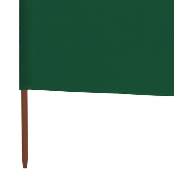 vidaXL 3-Panel Skärm Tyg 400 x 160 cm Grön