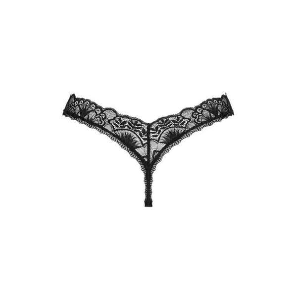 Spetssträng - OBSESSIVE - Donna Dream - Svart - Fin spets - Elastisk