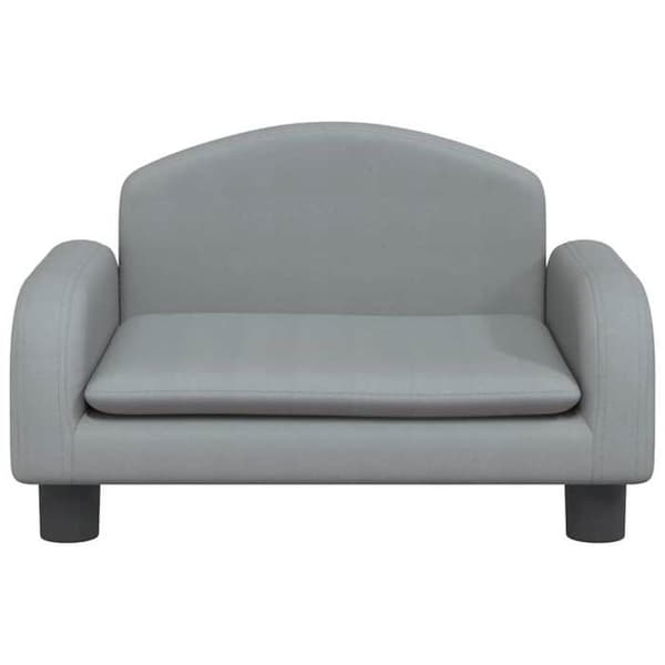 vidaXL Barnsoffa Ljusgrå 50x40x30 cm Tyg 3196369