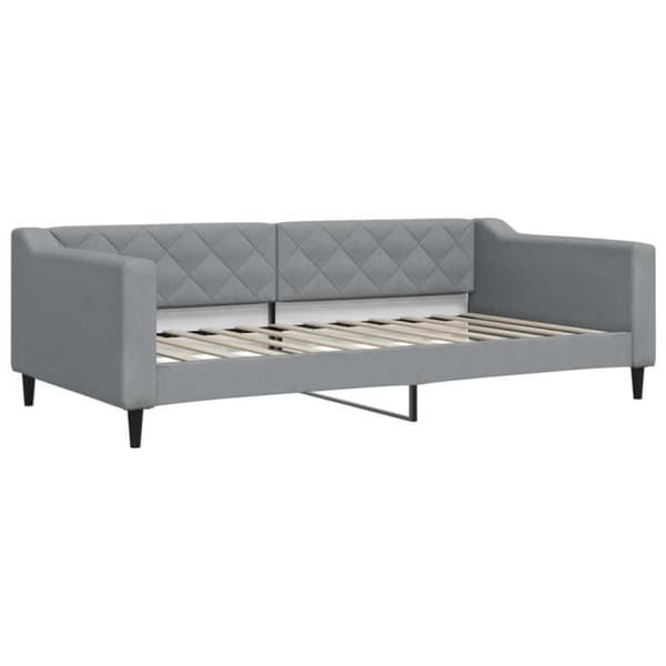vidaXL Lätt grå vilstol 100x200 cm tyg 354166