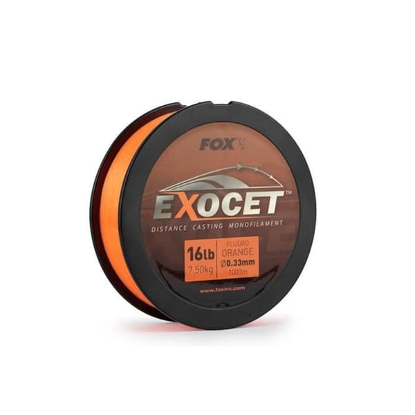 Fox Exocet Fluoro Orange Mono 0.26mm 10lb - 4.9kg (1000m)