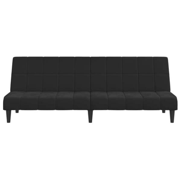 vidaXL 2-sits bäddsoffa Black Velvet 375844