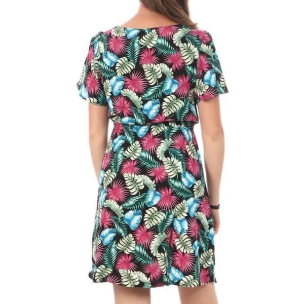 Svart blommig klänning dam Vero Moda Easy 10286751
