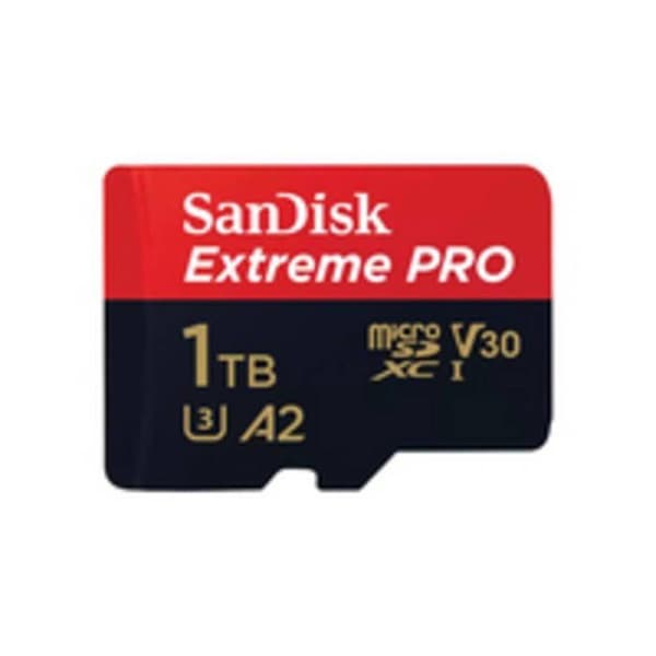 SanDisk Extreme PRO MicroSDXC-kort 1 TB Klass 10, UHS-I, v30 Videohastighetsklass chockresistent, vattentålig