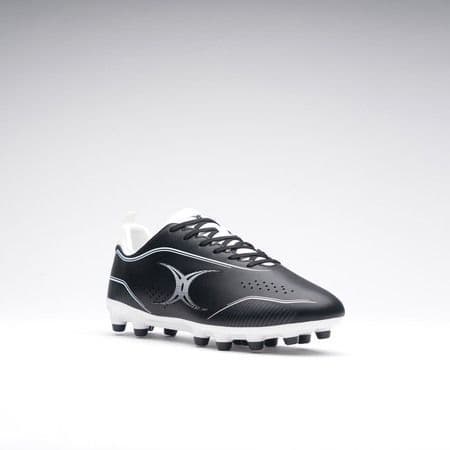 Rugbyskor - Herr - GILBERT - BOOT CAGE TORQ MSX - Svart/Vit - Moulded studs