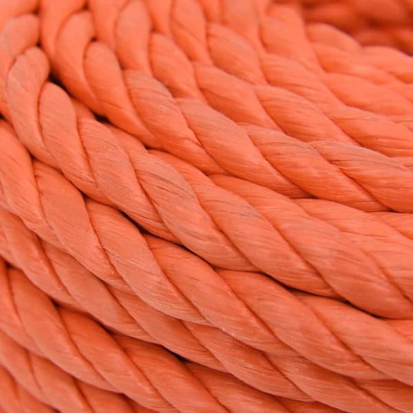 152933 vidaXL Arbetsrep Orange 10 mm 25 m Polypropen