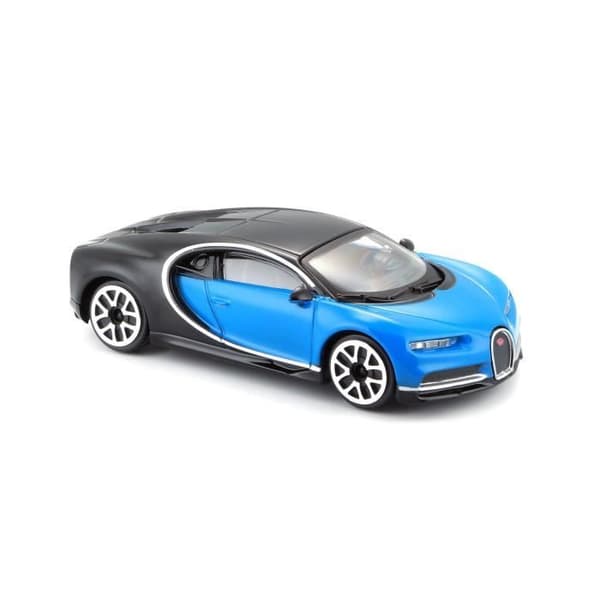 BURAGO StreetFire Bugatti Chiron Blue Diecast Car 1/43:e skala
