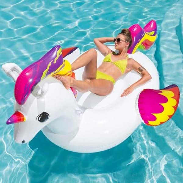 BESTWAY XXL ridande unicorns float 224 x 164 cm