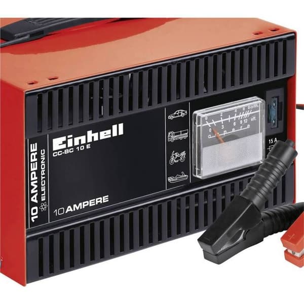 Batteriladdare - EINHELL - CC-BC 10 E - Röd - Universell - Elektrisk