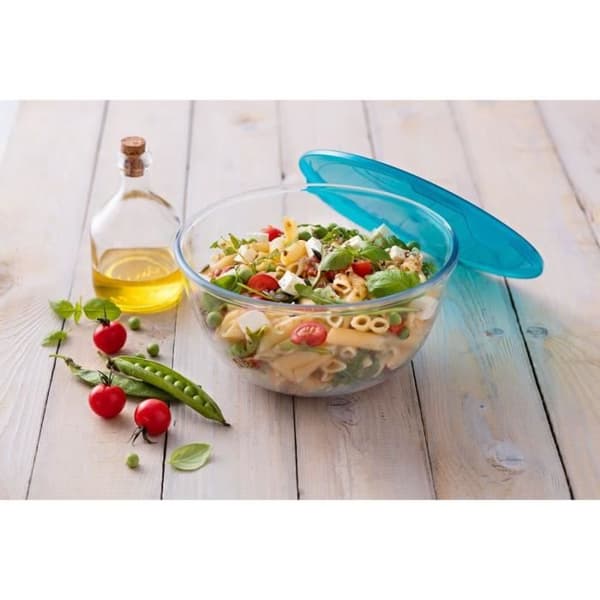 PYREX Beredningsskål + plastlock 16 cm transparent