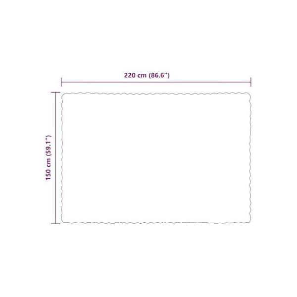 Faux päls-överdrag i kanin - vidaXL - 150x220 cm - Kamel - 4-pack - Polyester