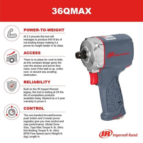 Ingersoll-rand slagnyckel - 36QMAX