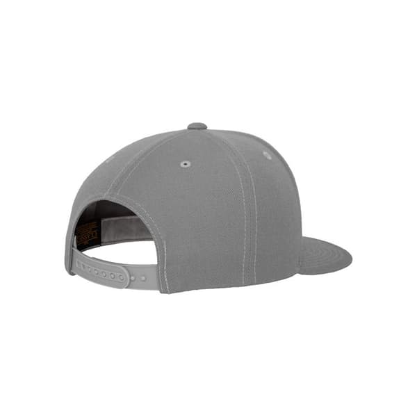 Snapback Cap - Flexfit - Classic 6-Panel - Silver - Grå - One Size