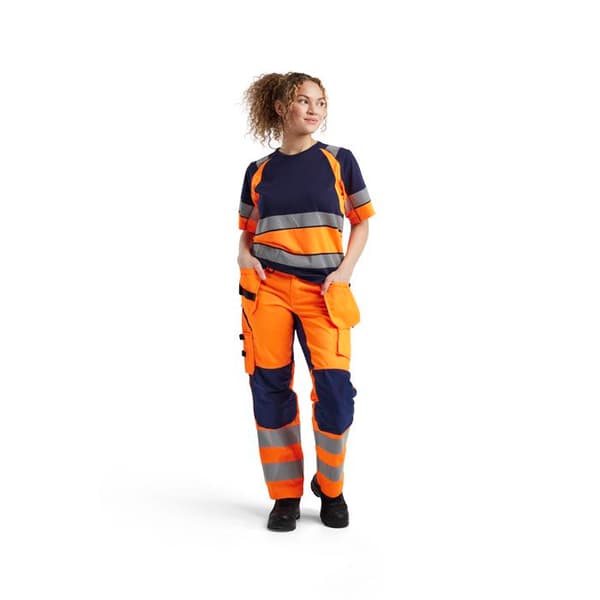 T-shirt bicolor klass 1 dam Blaklader