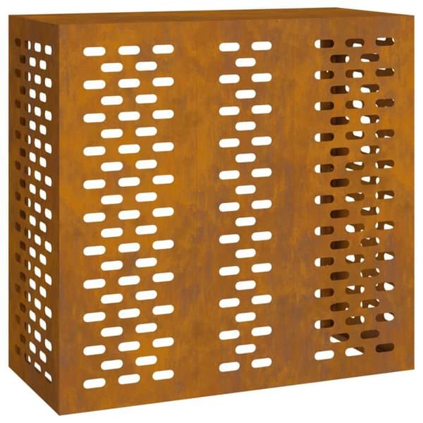 Klimatavskydd 110x50x105 cm Patinerad stål