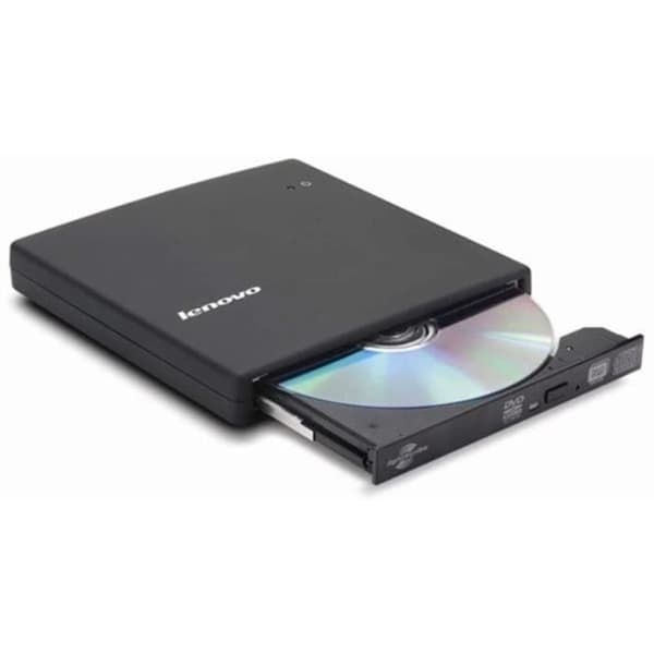 Extern DVD-brännare - LENOVO - USB - Svart - DVD-mediaformat