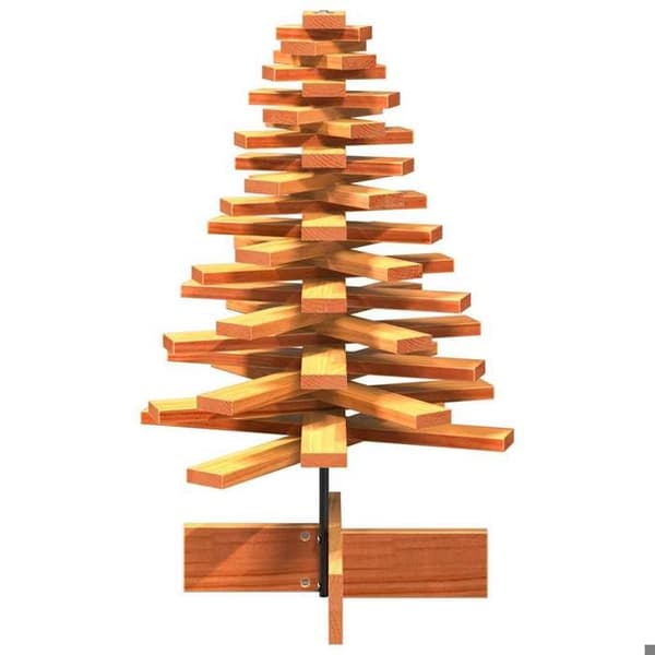 Juldekoration träjulgran vidaXL - Brun - 80 cm