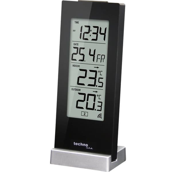 Radiostyrd termometer Techno Line WS 9767 svart