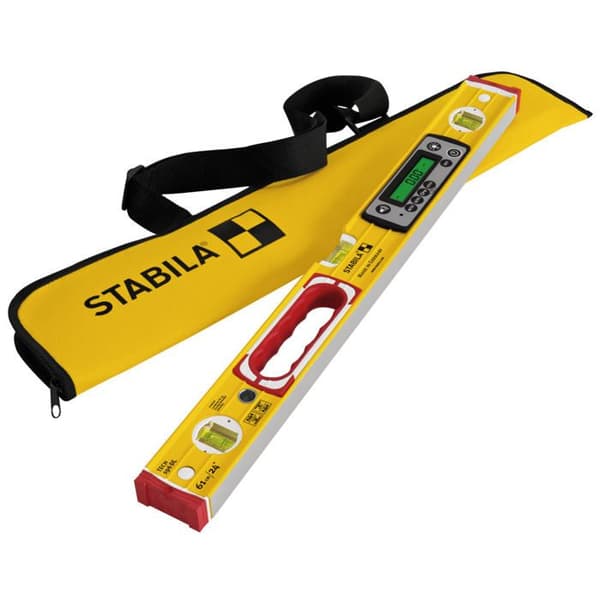 Stabila TECH 196 DL 19829 Digitalt vattenpass med antisladdsystem, med påse 61 cm 0,5 mm/m