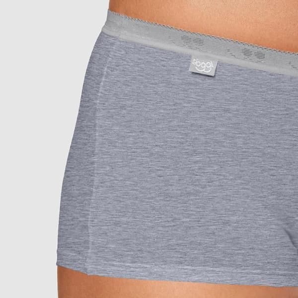 Sloggi Dam Basic + Pojke Short, Multicolor (Grå Jumpsuit M013), 16