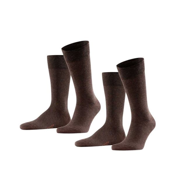 Falke Herrstrumpor - enfärgade, 2-pack, FALKE Happy DP SO