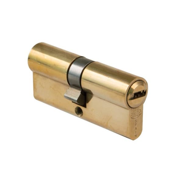 Cylinder - AMIG 9800 - 60 mm - Polerad Mässing - Anti-borrsystem
