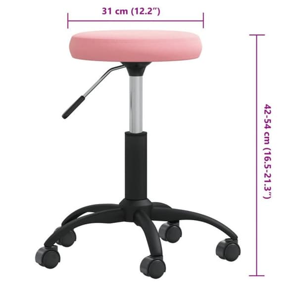 Massagepall Velour Rosa