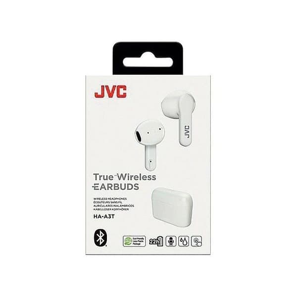 JVC HA-A3T trådlösa hörlurar vita