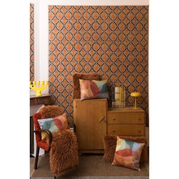 Broderad kudde Nevio multico 40 x 65 cm Vivaraise